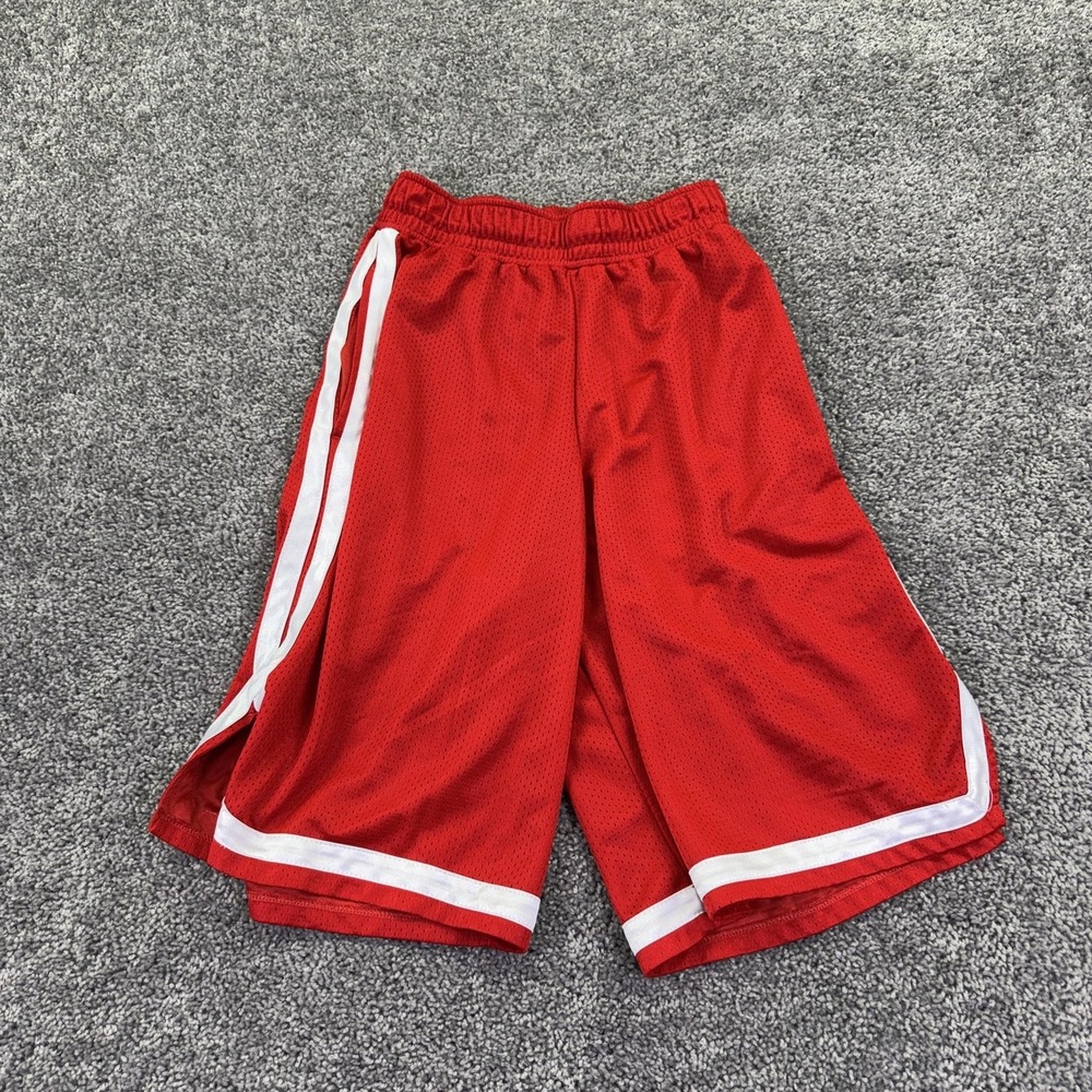 Russell Athletic Shorts Mens Small Red Mesh Athletic Basketball Gym Training